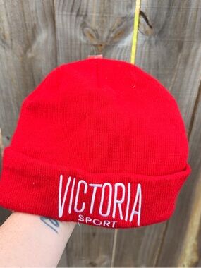 NWT Victoria's Secret Red Knit Beanie